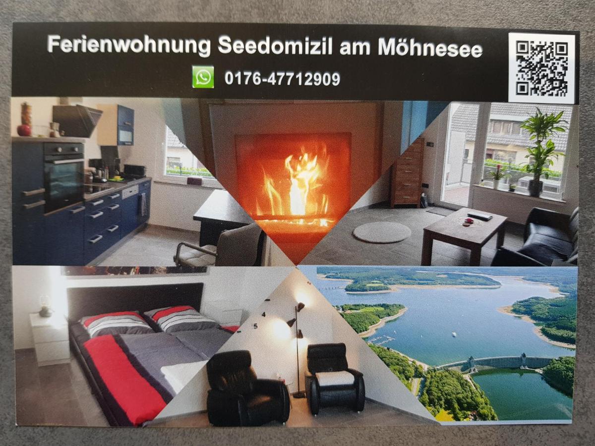 --- Seedomizil --- Moderne Ferienwohnung Mit Terrasse Möhnesee Kültér fotó