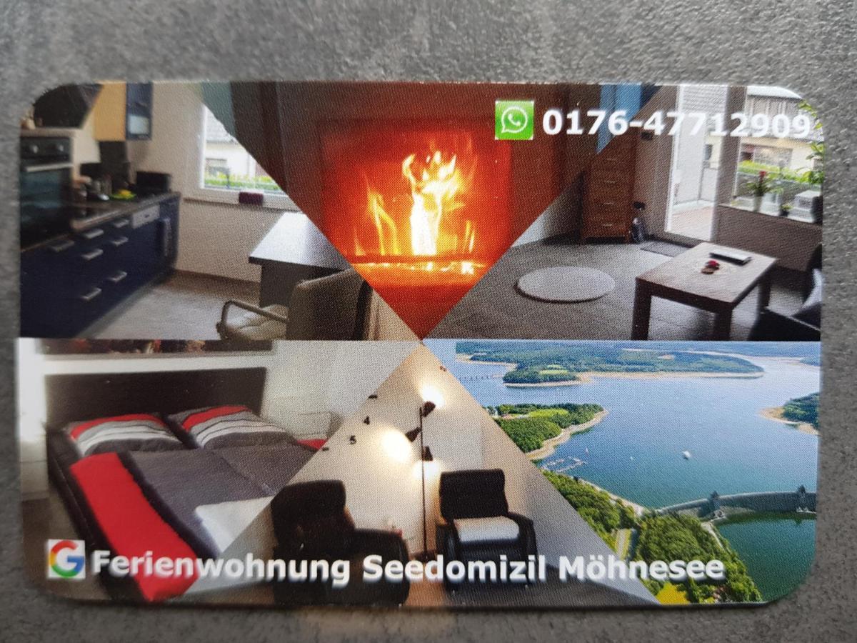 --- Seedomizil --- Moderne Ferienwohnung Mit Terrasse Möhnesee Kültér fotó